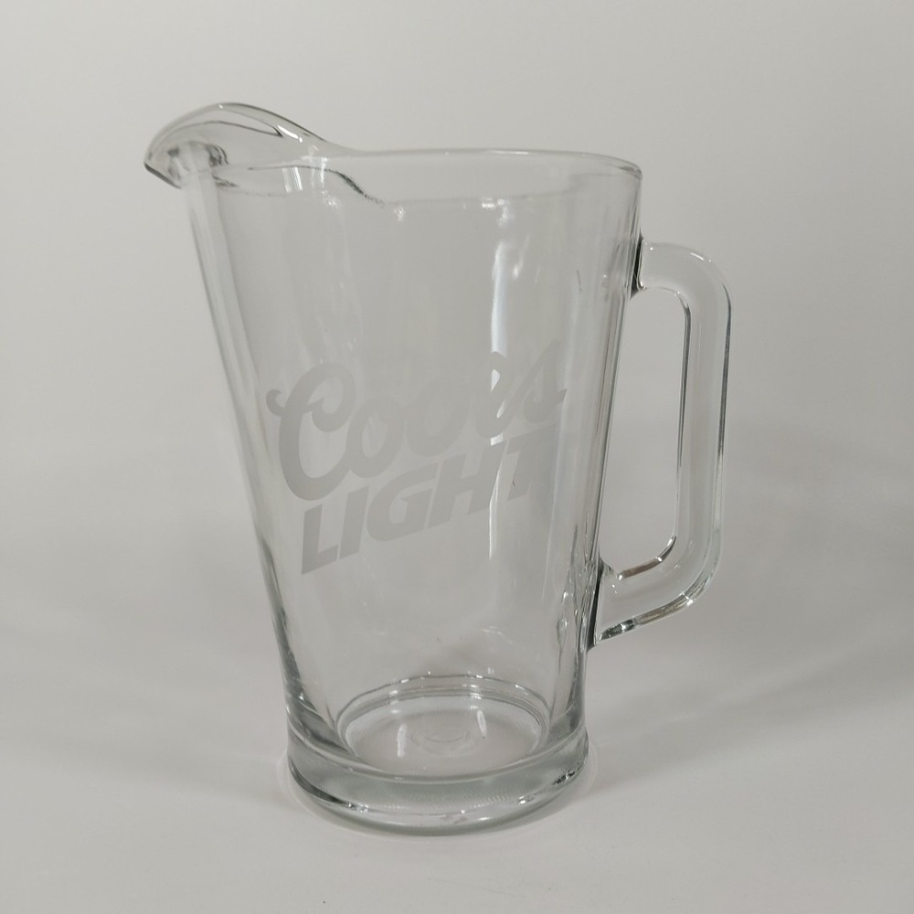 Coors Light Glass Beer Pitcher with Handle‎